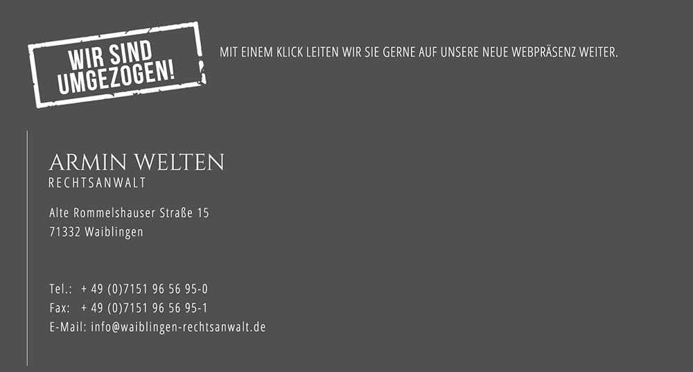 Wir sind umgezogen